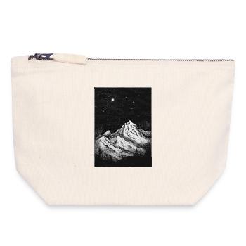 Mountains Vintage - Canvas Zip Pouch 18 x 19 cm - nature - Front