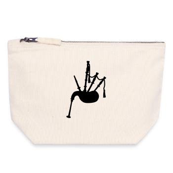 Bagpipes - Canvas Zip Pouch 18 x 19 cm - nature - Front