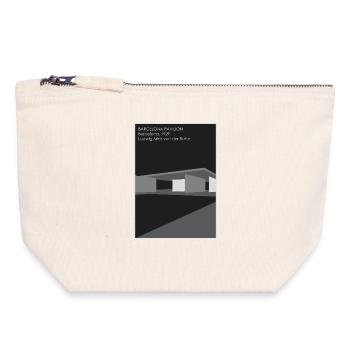 Moderne Architektur: Barcelona Pavillon - Canvas Reißverschluss-Täschchen (18 x 19 cm) - Naturweiß - Vorne