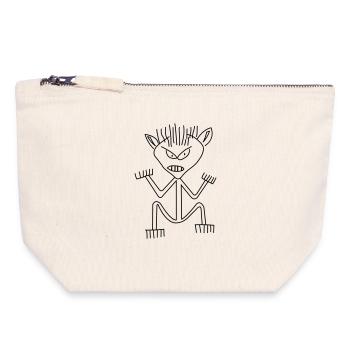 bad day - Canvas Zip Pouch 18 x 19 cm - nature - Front