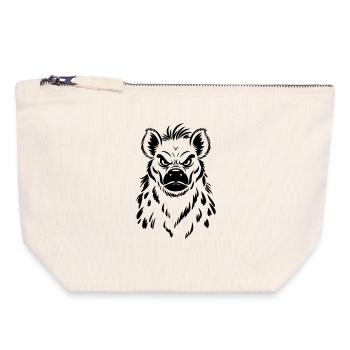 Hyena - Canvas Zip Pouch 18 x 19 cm - nature - Front