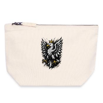 Poland Polska Eagle Flag Flag Epic Gift - Canvas Zip Pouch 18 x 19 cm - nature - Front