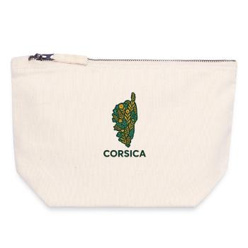 Corsica Immortelle - Canvas Zip Pouch 18 x 19 cm - nature - Front