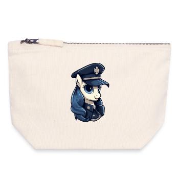 Pony Policewoman - Canvas Zip Pouch 18 x 19 cm - nature - Front