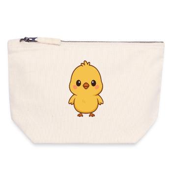 Chick - Canvas Zip Pouch 18 x 19 cm - nature - Front