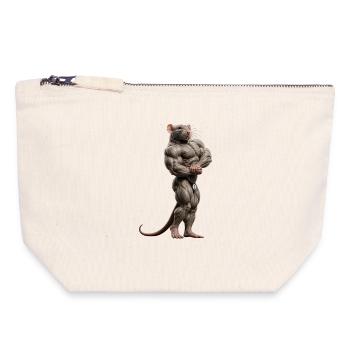 Conseil du gymnase - Pochette zippée en toile 18 x 19 cm - blanc naturel - Devant