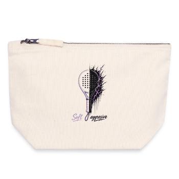 Soft Aggressive Padel Neon - Canvas Zip Pouch 18 x 19 cm - nature - Front