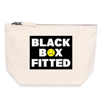 Black Box Fitted - Car Auto Window Bumper Decal - Canvas Zip Pouch 18 x 19 cm - nature - Front