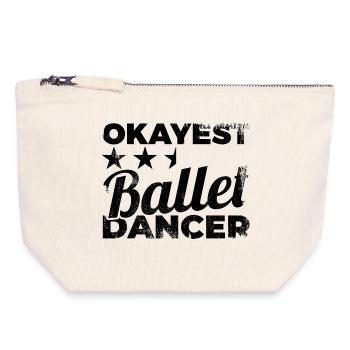 Durchschnittliche Balletttänzerin - Canvas Reißverschluss-Täschchen (18 x 19 cm) - Naturweiß - Vorne