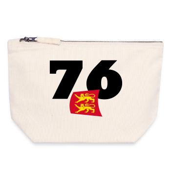 Seine-Maritime - Normandy - France - Canvas Zip Pouch 18 x 19 cm - nature - Front