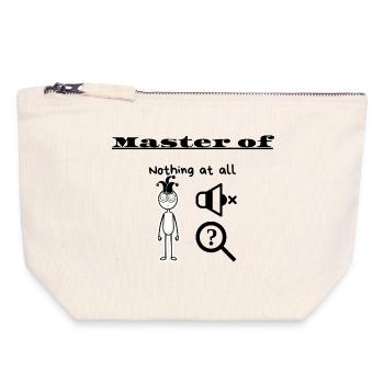 Master of Nothing at all - Canvas Zip Pouch 18 x 19 cm - nature - Front