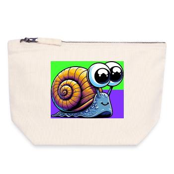 Snail - Canvas Zip Pouch 18 x 19 cm - nature - Front