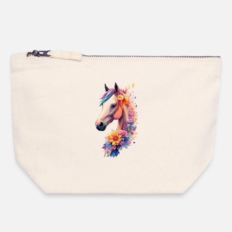blockedTitle - Canvas Zip Pouch 18 x 19 cm - nature