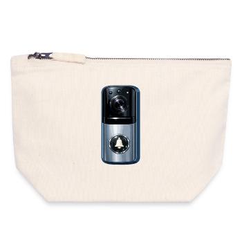 Smart Doorbell Lens - Canvas Zip Pouch 18 x 19 cm - nature - Front