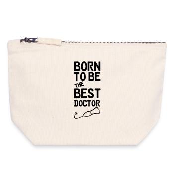 Doctor Doktor Arzt Medizin Spruch Geschenk - Canvas Reißverschluss-Täschchen (18 x 19 cm) - Naturweiß - Vorne