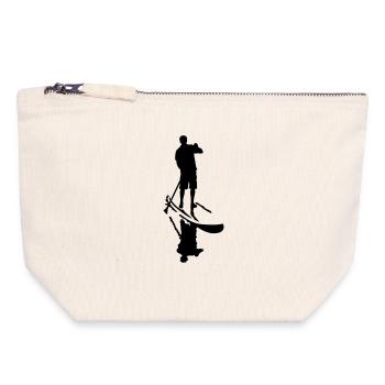Stand Up Paddling - Canvas Zip Pouch 18 x 19 cm - nature - Front