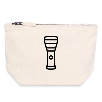 Flashlight - Canvas Zip Pouch 18 x 19 cm - nature - Front