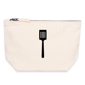 Kitchen spatula - Canvas Zip Pouch 18 x 19 cm - nature - Front