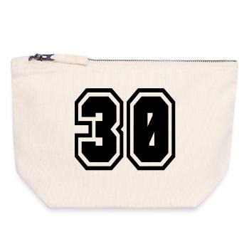 30 - Canvas Zip Pouch 18 x 19 cm - nature - Front