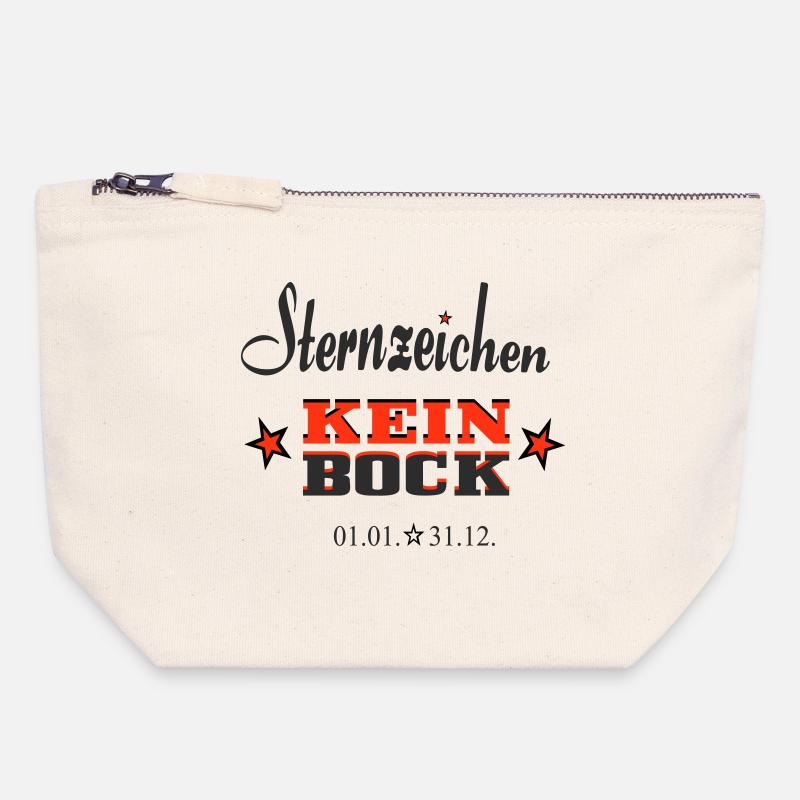 Asterisk Kein Bock Calendrier Annuel - Pochette zippée en toile 18 x 19 cm - blanc naturel