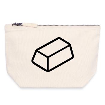 Gold Bar - Canvas Zip Pouch 18 x 19 cm - nature - Front