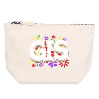 GIS, Cartography, Cartographer, Geography, Geography - Canvas Zip Pouch 18 x 19 cm - nature - Front