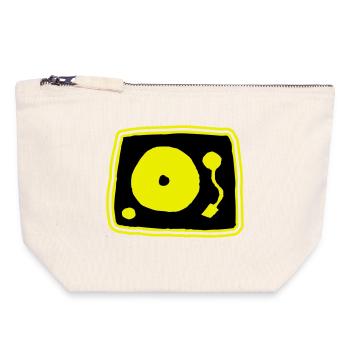Record player - Canvas Zip Pouch 18 x 19 cm - nature - Front