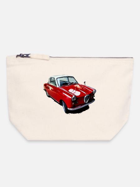 Goggomobil TS 250 - Canvas Reißverschluss-Täschchen (18 x 19 cm) - Naturweiß