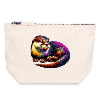 Otter - Canvas Zip Pouch 18 x 19 cm - nature - Front