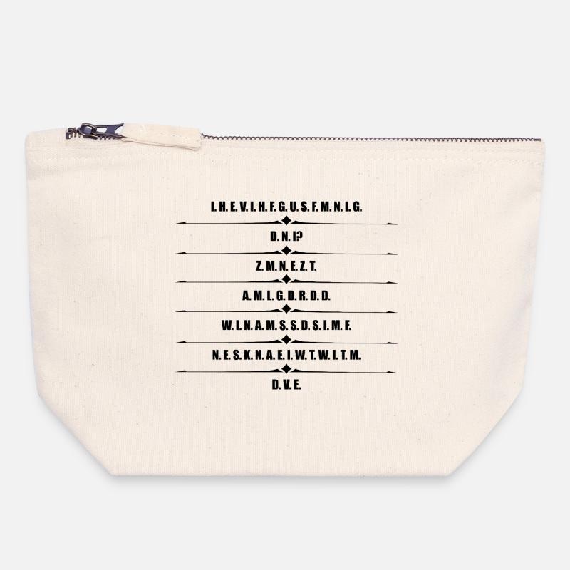 Encoding the balance - Canvas Zip Pouch 18 x 19 cm - nature