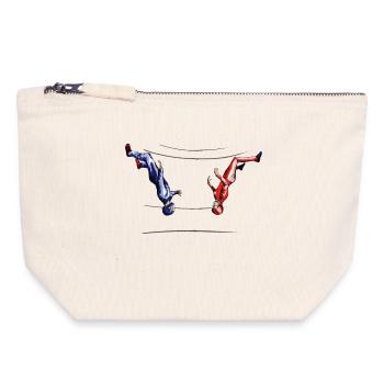 bodyflying - Canvas Zip Pouch 18 x 19 cm - nature - Front