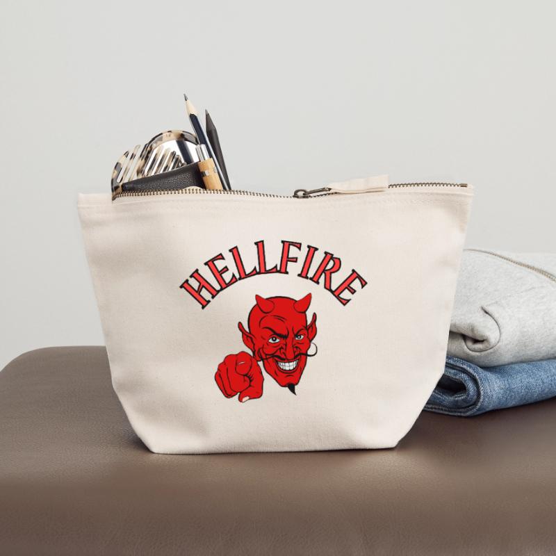 Devil, Satan, Devil, Hellfire Canvas Zip Pouch 18 x 19 cm