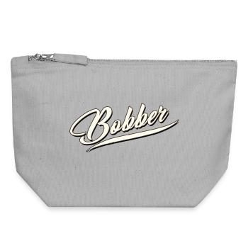 bobber chopper biker autocollant de croisière autocollant - Pochette zippée en toile 18 x 19 cm - gris chiné - Devant