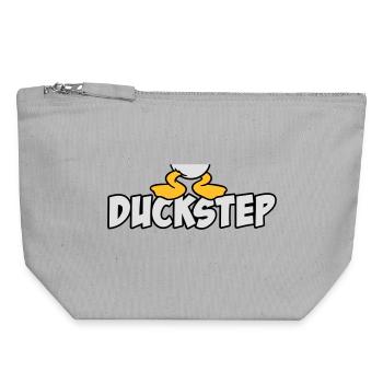 Duckstep (Dubstep) - Canvas Zip Pouch 18 x 19 cm - sports grey - Front