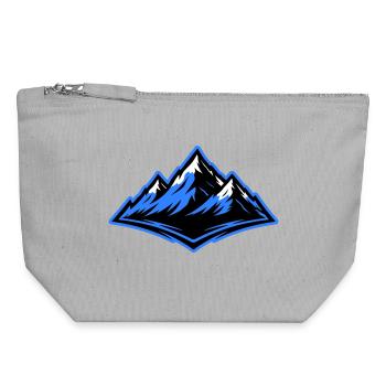 Mountains Symbol Alps - Canvas Zip Pouch 18 x 19 cm - sports grey - Front