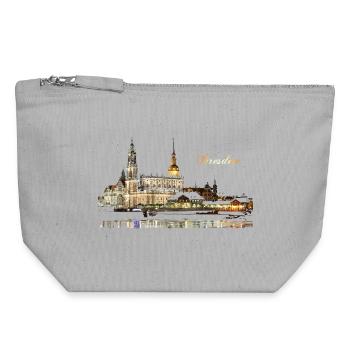 Dresden - Canvas Zip Pouch 18 x 19 cm - sports grey - Front