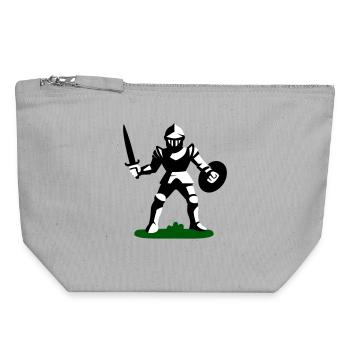 Knight Toy - Canvas Zip Pouch 18 x 19 cm - sports grey - Front