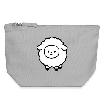Sheep Sheep Lamb - Canvas Zip Pouch 18 x 19 cm - sports grey - Front