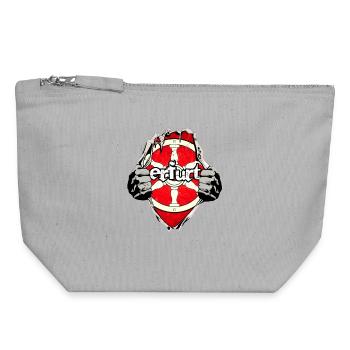 Erfurt under the shirt - Canvas Zip Pouch 18 x 19 cm - sports grey - Front