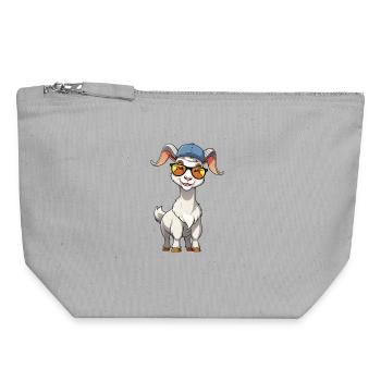 Cap Goat Sonnenbrille - Canvas Reißverschluss-Täschchen (18 x 19 cm) - Grau meliert - Vorne