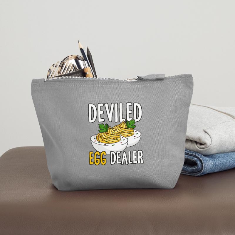 Funny Deviled Eggs Costume Deviled Egg Dad Canvas Zip Pouch 18 x 19 cm