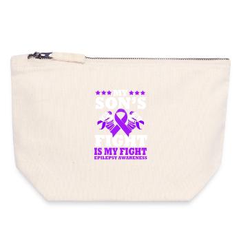 Epilepsy Son - Canvas Zip Pouch 18 x 19 cm - nature - Front