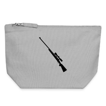 Shotgun sniper rifle - Canvas Zip Pouch 18 x 19 cm - sports grey - Front