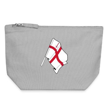 City of London Flag - Canvas Zip Pouch 18 x 19 cm - sports grey - Front