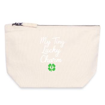 St. Patrick Day Baby Party Gender Reveal - Canvas Reißverschluss-Täschchen (18 x 19 cm) - Naturweiß - Vorne