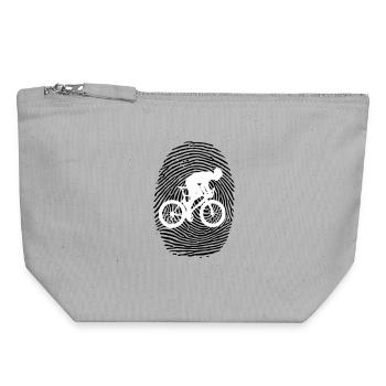 Cyclists - Canvas Zip Pouch 18 x 19 cm - sports grey - Front