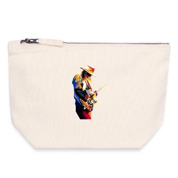 Rock And Blues Daily Music Pop Art - Canvas Zip Pouch 18 x 19 cm - nature - Front