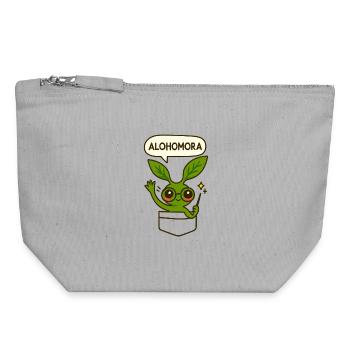 Small Spell Bowtruckle - Canvas Zip Pouch 18 x 19 cm - sports grey - Front