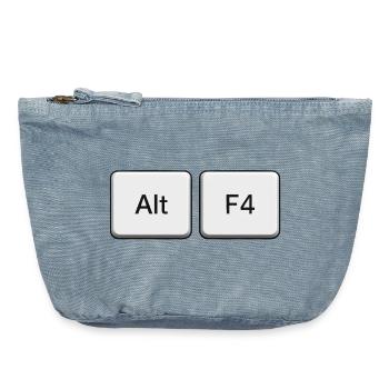Conception de raccourcis alternatifs F4 - Pochette zippée vintage 18 x 21 cm - vintage light blue - Devant