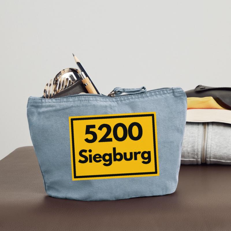 OLD POSTCODE POSTCODE RETRO SIEGBURG - RHEIN SIEG Vintage Zip Pouch 18 x 21 cm